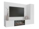 Woonkamerset Comfivo Salix IX (Wit + Wit marmer)