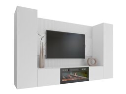 Woonkamerset Comfivo Salix VIII (Wit + Wit marmer)
