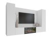 Woonkamerset Comfivo Salix VIII (Wit + Wit marmer)