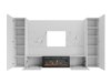 Woonkamerset Comfivo Salix VIII (Wit + Wit marmer)