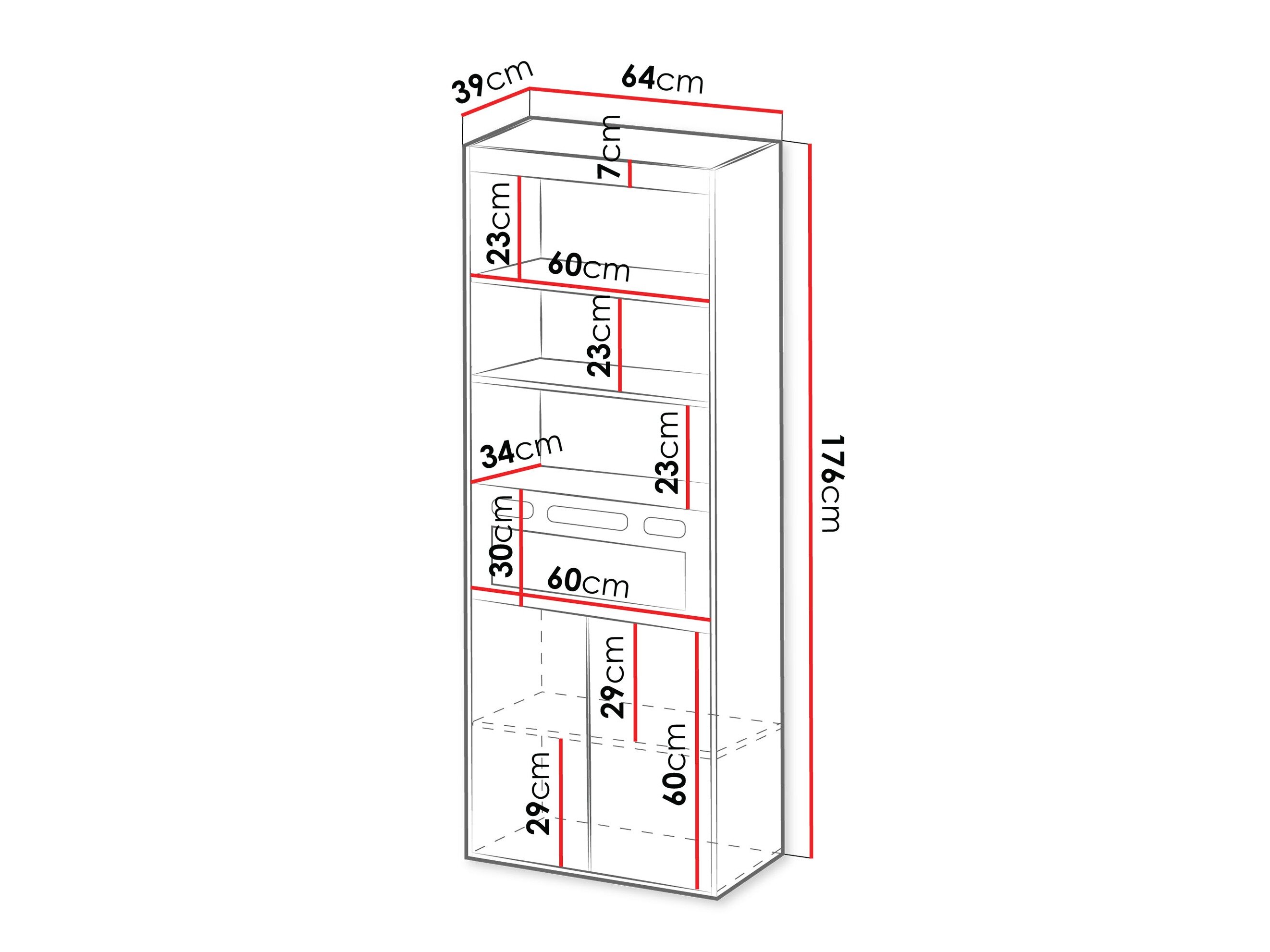 Boekenkast Tenfioa 105