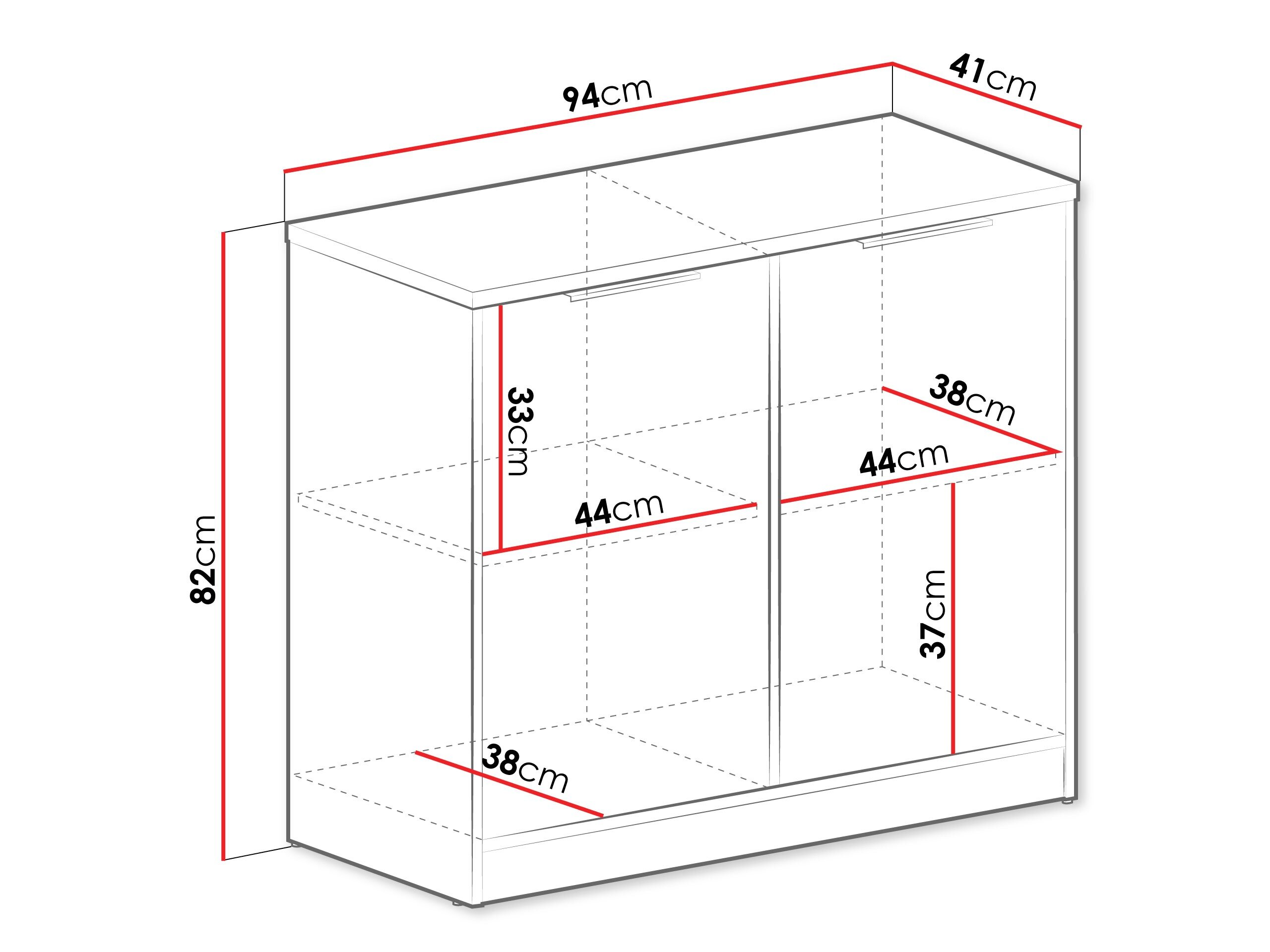 Dressoir Enolevo 116 (Wotan eik + Zwart)