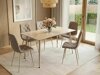 Tafel Detroit 779 (Licht travertin + Kasjmier)