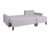 Hoekbank Delbene 130 (Aura 23 + Glanzend zwart)