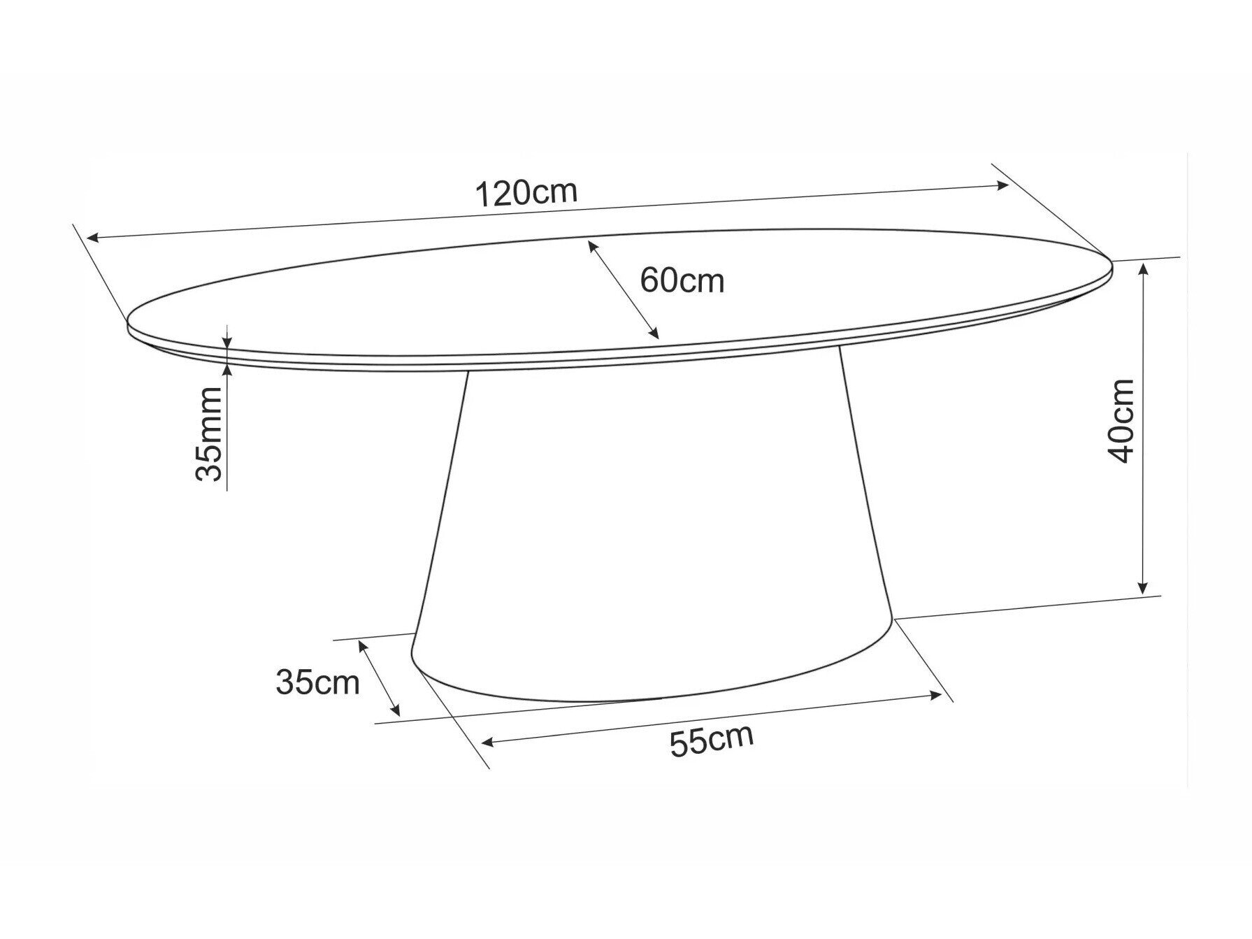 Salontafel Detroit 1014 (Ecru wit)