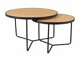 Salontafel set Detroit 252 (Eiken + Zwart)
