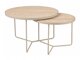 Salontafel set Detroit 252 (Licht travertin + Kasjmier)