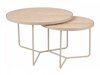 Salontafel set Detroit 252 (Licht travertin + Kasjmier)
