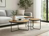 Salontafel set Detroit 570 (Eiken + Zwart)