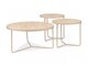 Salontafel set Detroit 570 (Licht travertin + Kasjmier)