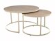 Salontafel set Detroit 607 (Licht travertin + Kasjmier)