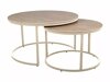 Salontafel set Detroit 607 (Licht travertin + Kasjmier)