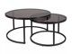 Salontafel set Detroit 607 (Zwart)