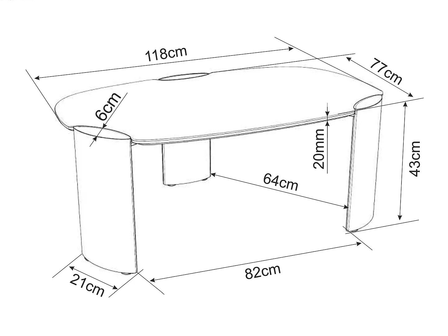 Salontafel Detroit 1021