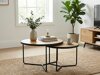 Salontafel set Detroit 252 (Eiken + Zwart)