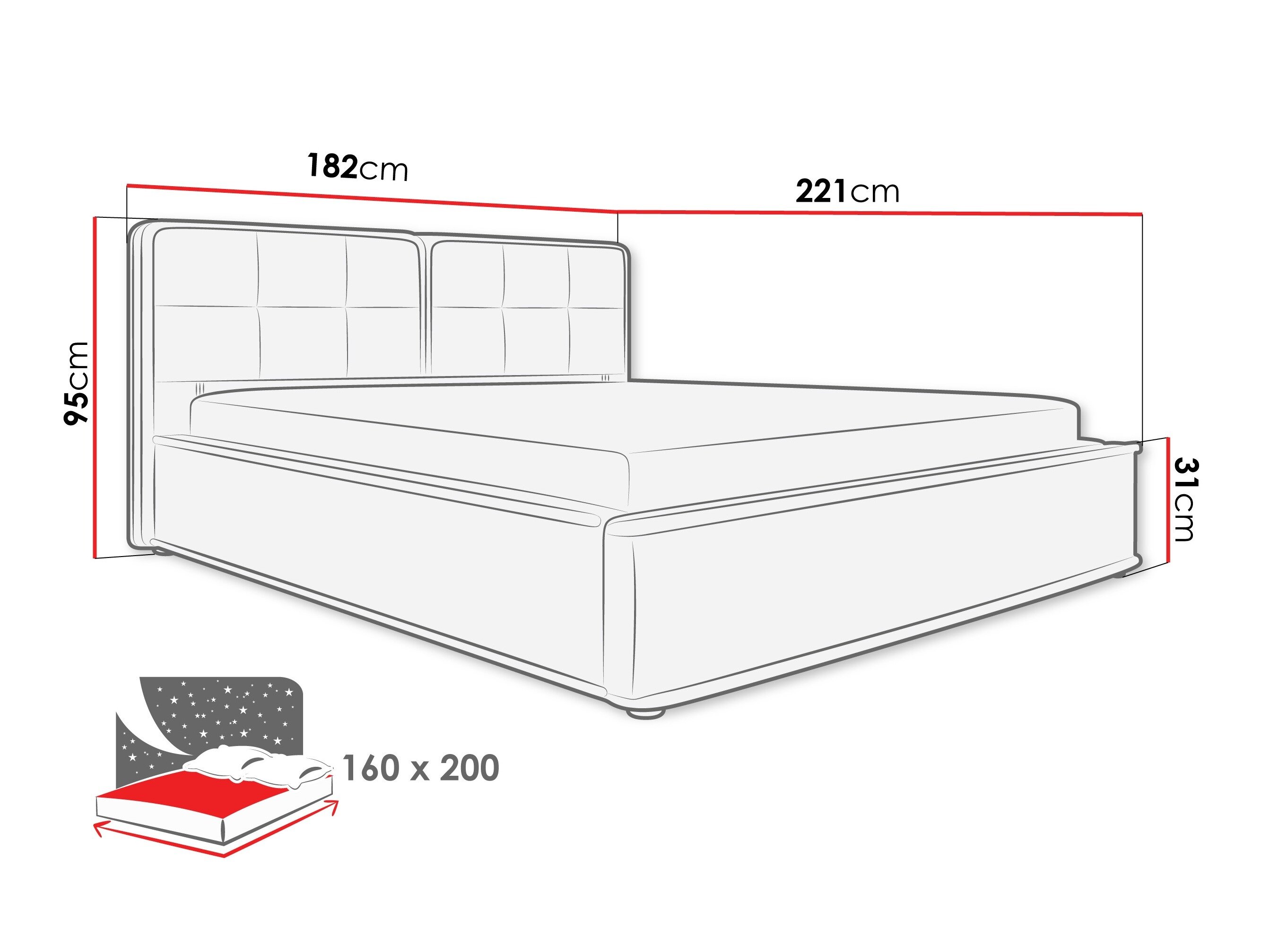 Bed Comfivo Munis
