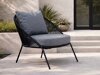 Fauteuil voor buiten Dallas 1079 (Zwart + Grijs)