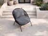 Fauteuil voor buiten Dallas 1079 (Zwart + Grijs)