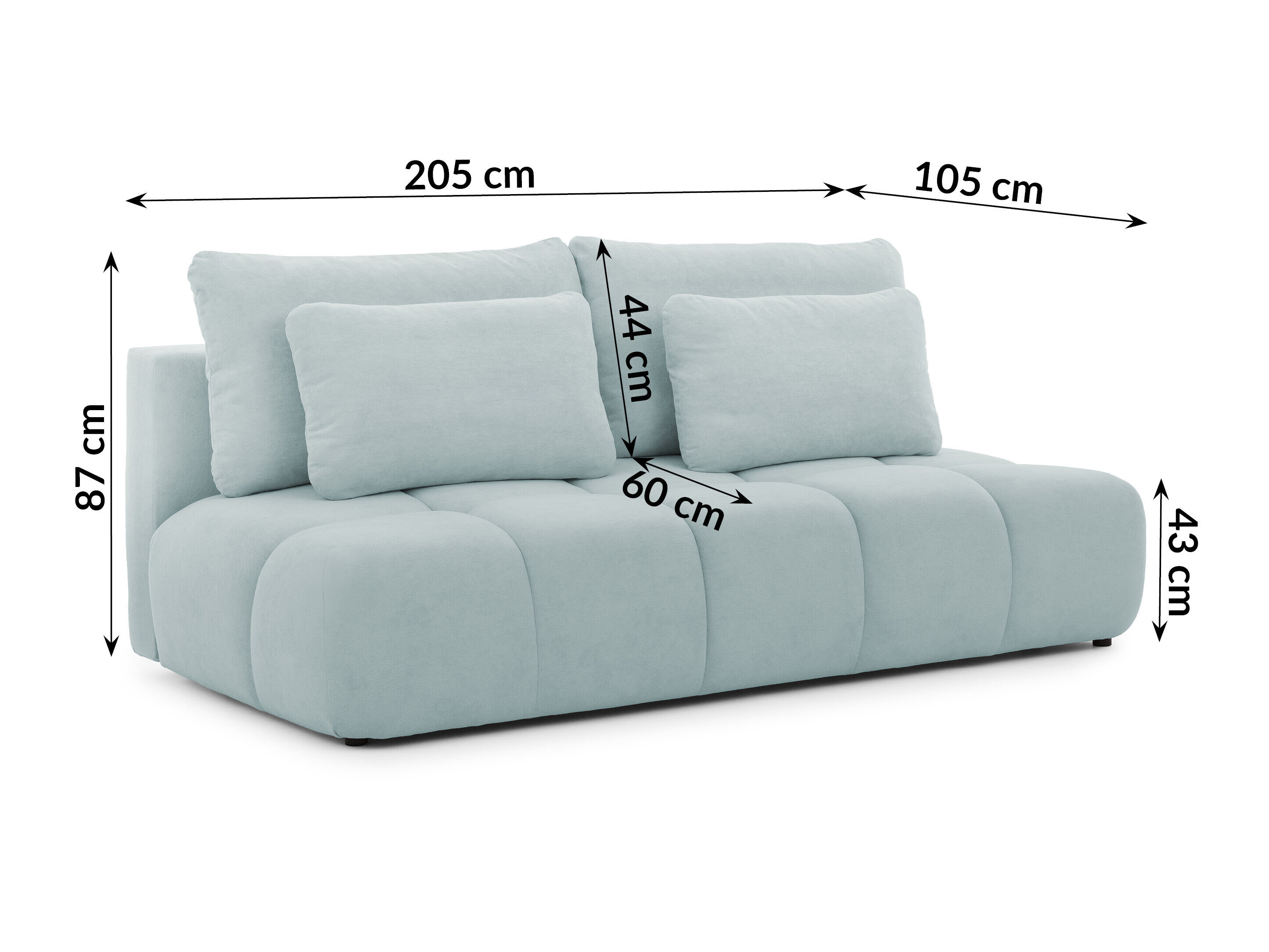 Slaapbank Rocklin 203 (Soft Plush 15)