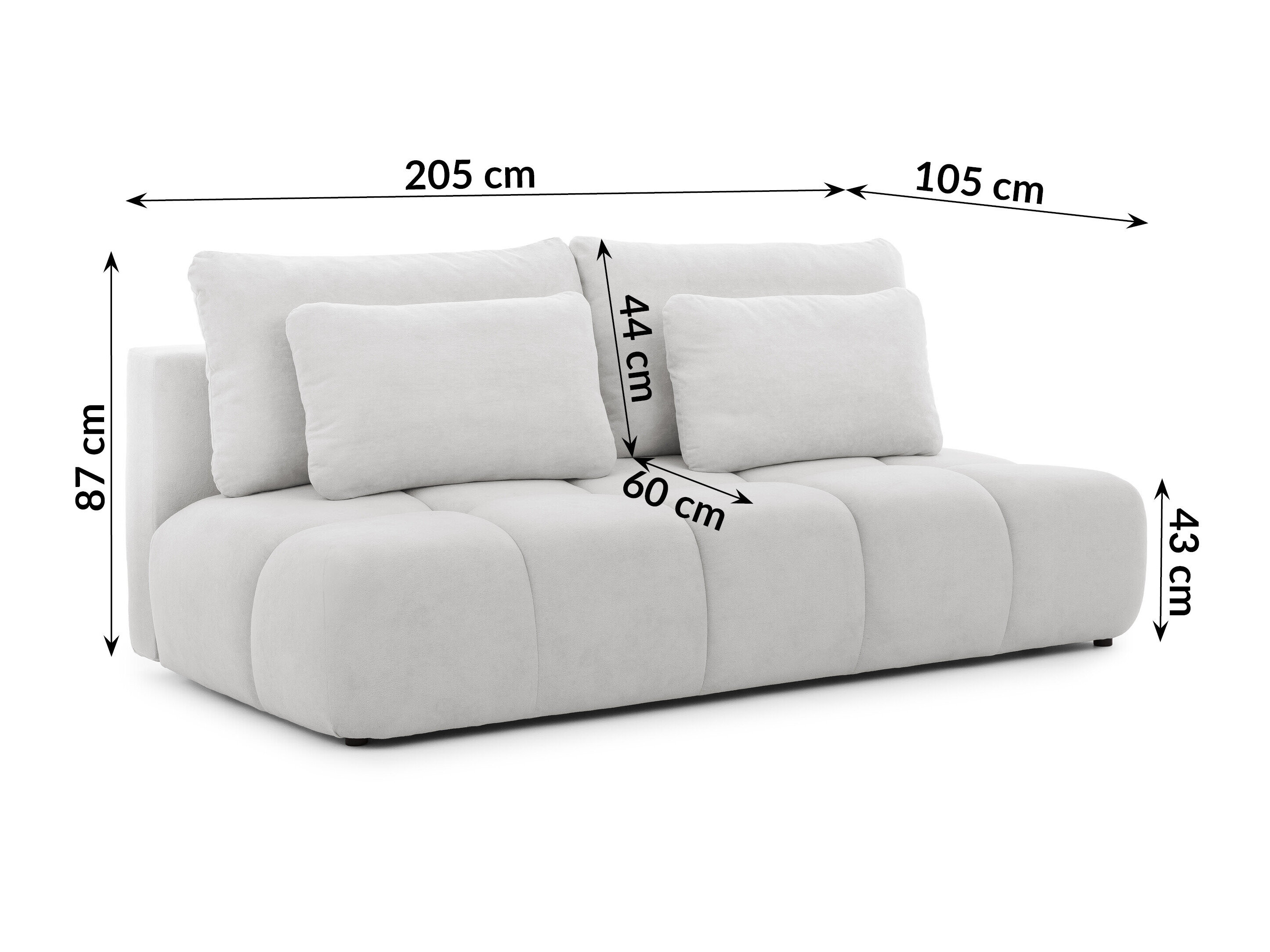 Slaapbank Rocklin 203 (Soft Plush 19)