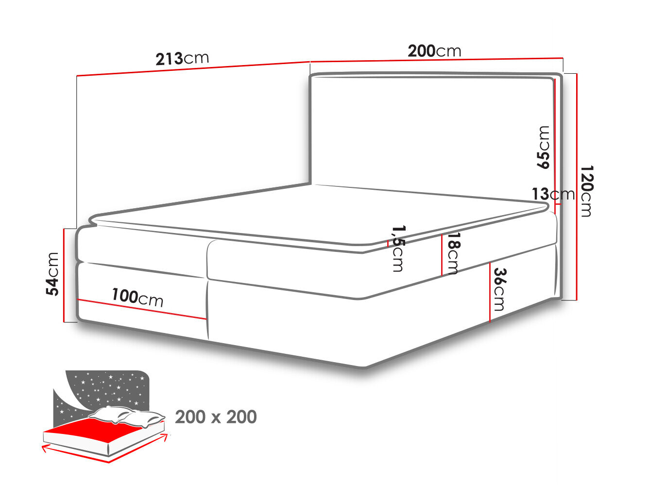 Boxspring Butyrum (Muna 08)