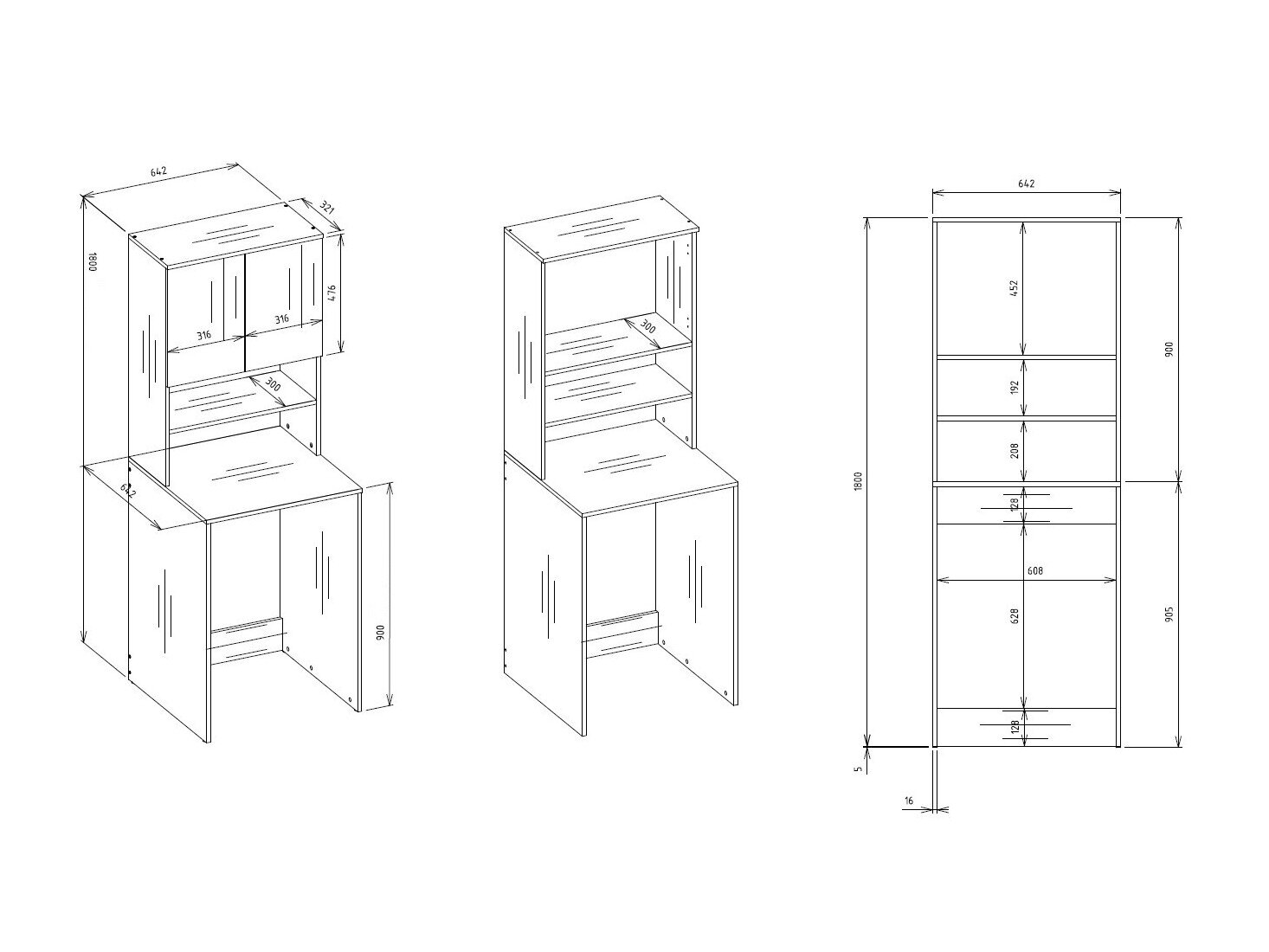 Plank voor de badkamer Balelbo 112 (Wit)