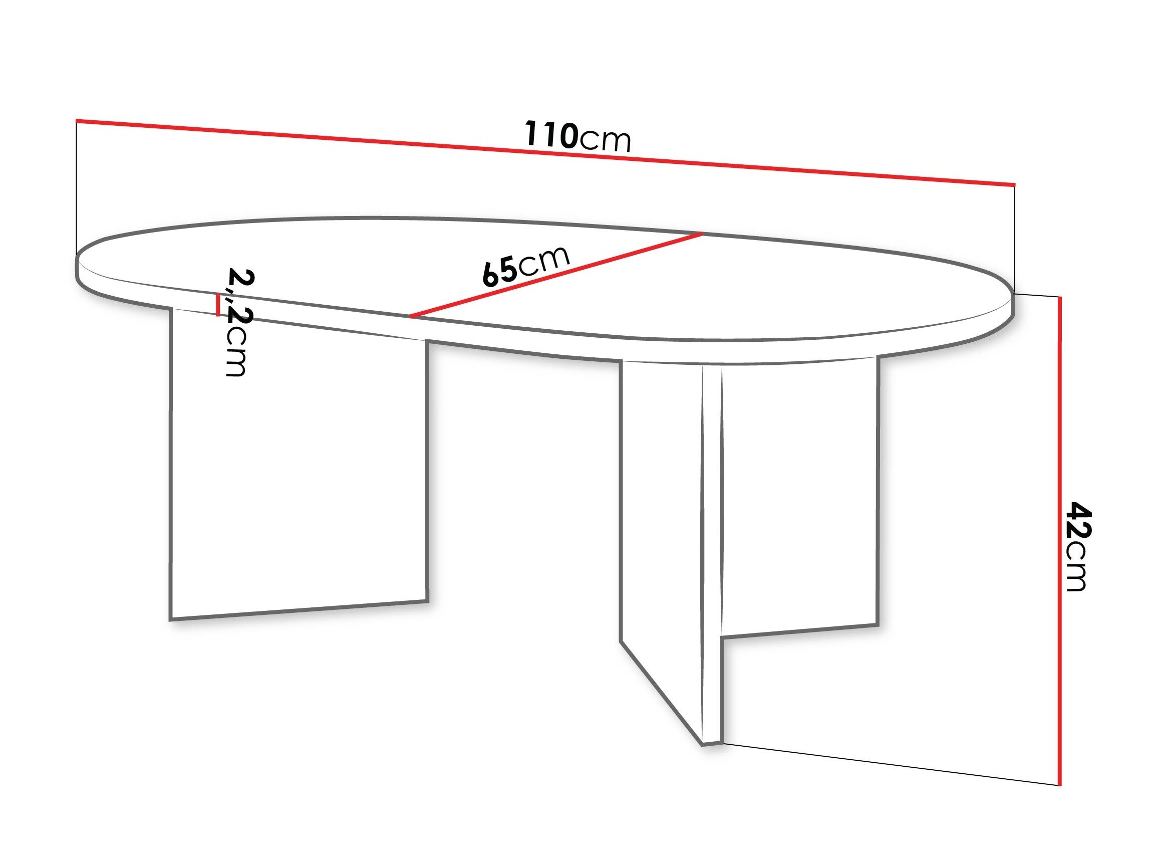 Salontafel Comfivo Fungus (Licht Travertine + Beige)