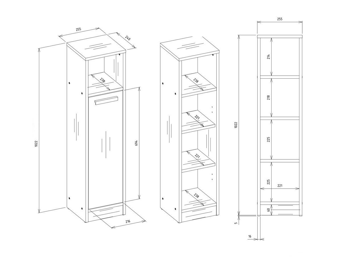 Plank voor de badkamer Mandeville 381 (Artisan eiken)