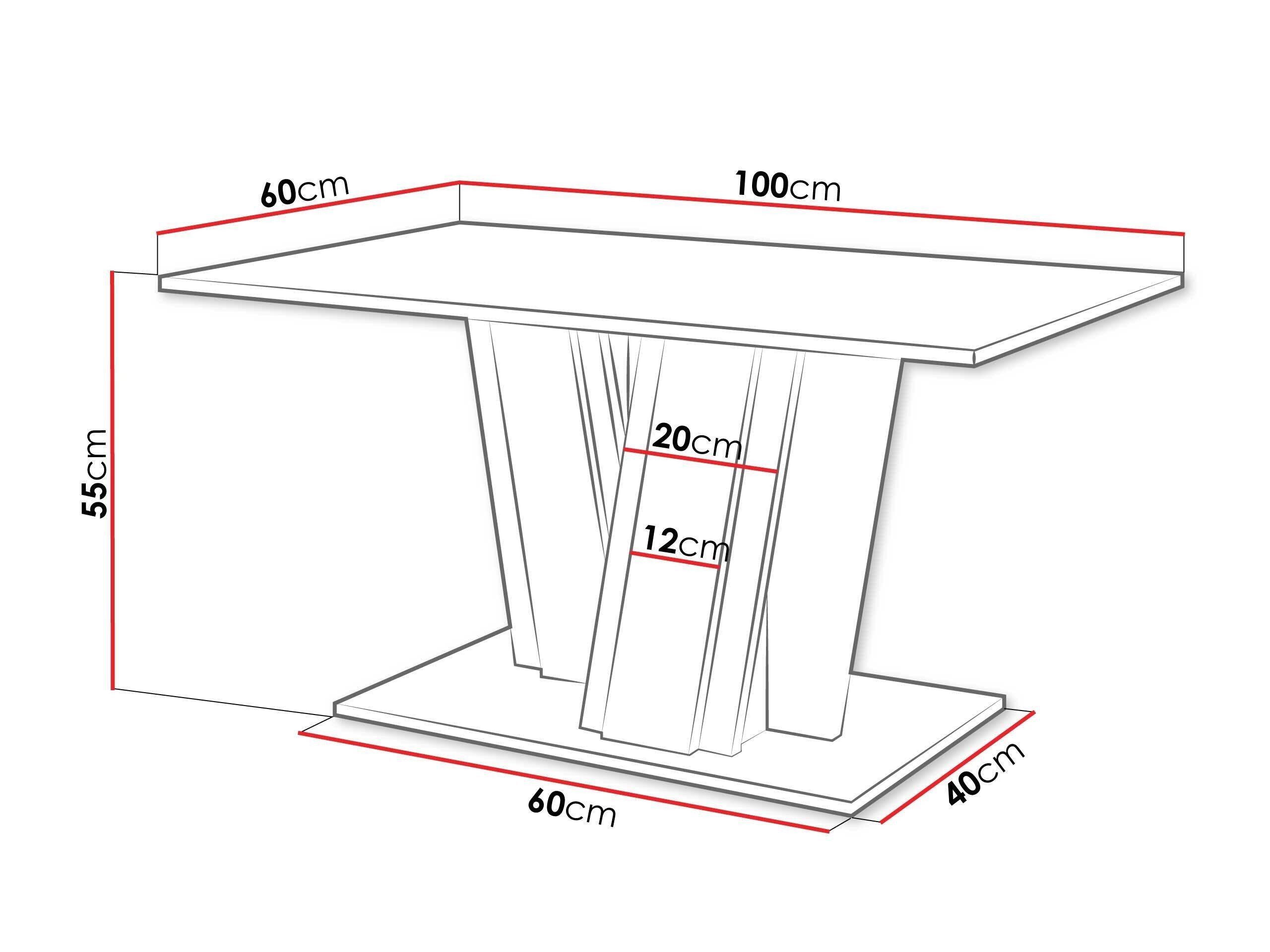 Salontafel Goodyear 138 (Wit marmer + Zwart)