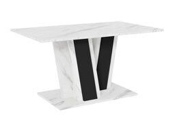 Salontafel Goodyear 138 (Wit marmer + Zwart)