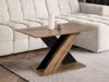 Salontafel Goodyear 140 (Wotan eik + Glanzend zwart)