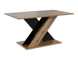 Salontafel Goodyear 140 (Wotan eik + Glanzend zwart)