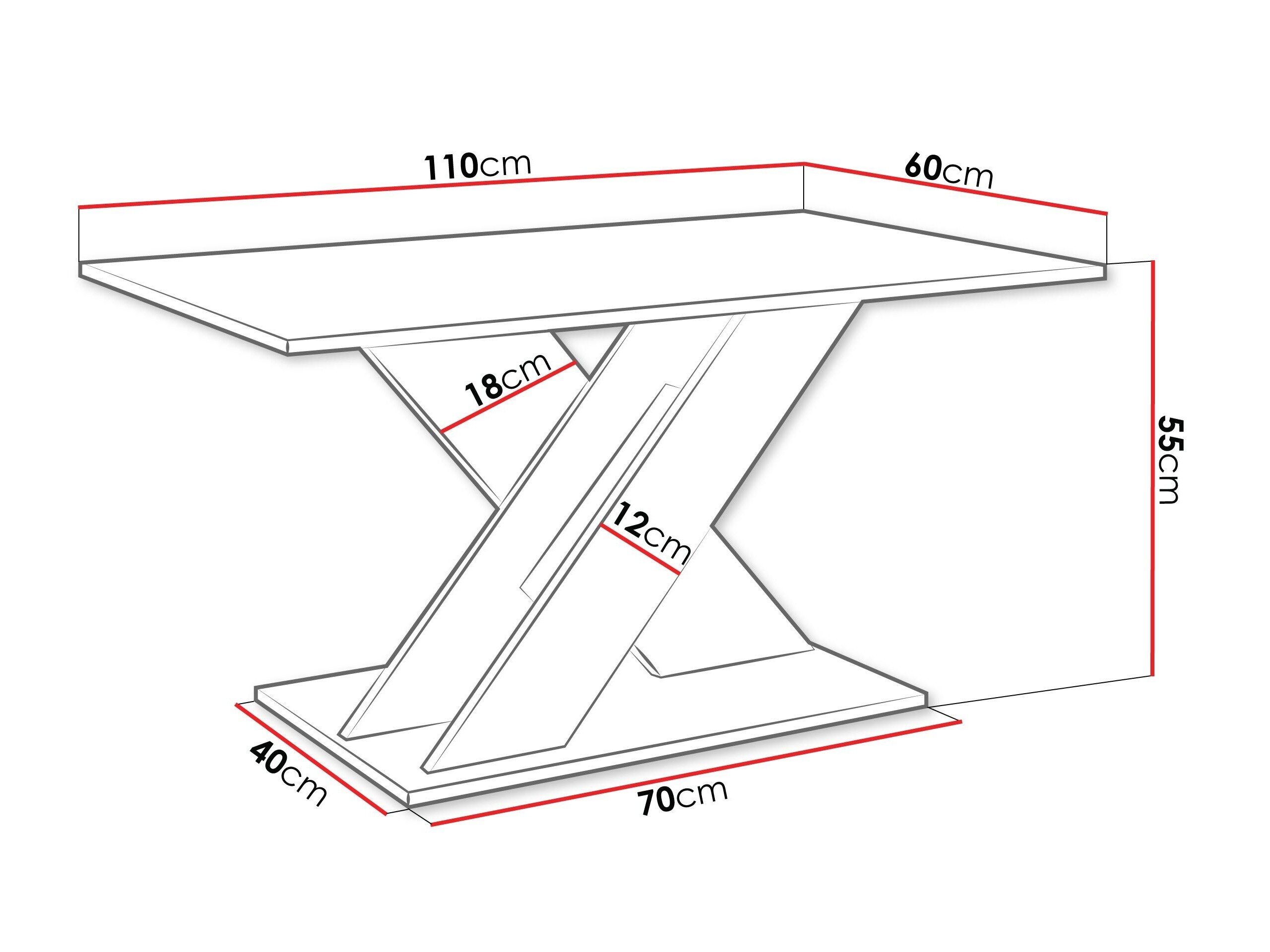 Salontafel Goodyear 140 (Zwart marmer + Zwart)