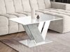 Salontafel Goodyear 142 (Glanzend wit + Beton)