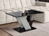 Salontafel Goodyear 142 (Glanzend zwart + Beton)