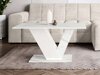 Salontafel Goodyear 142 (Wit marmer + Glanzend wit)
