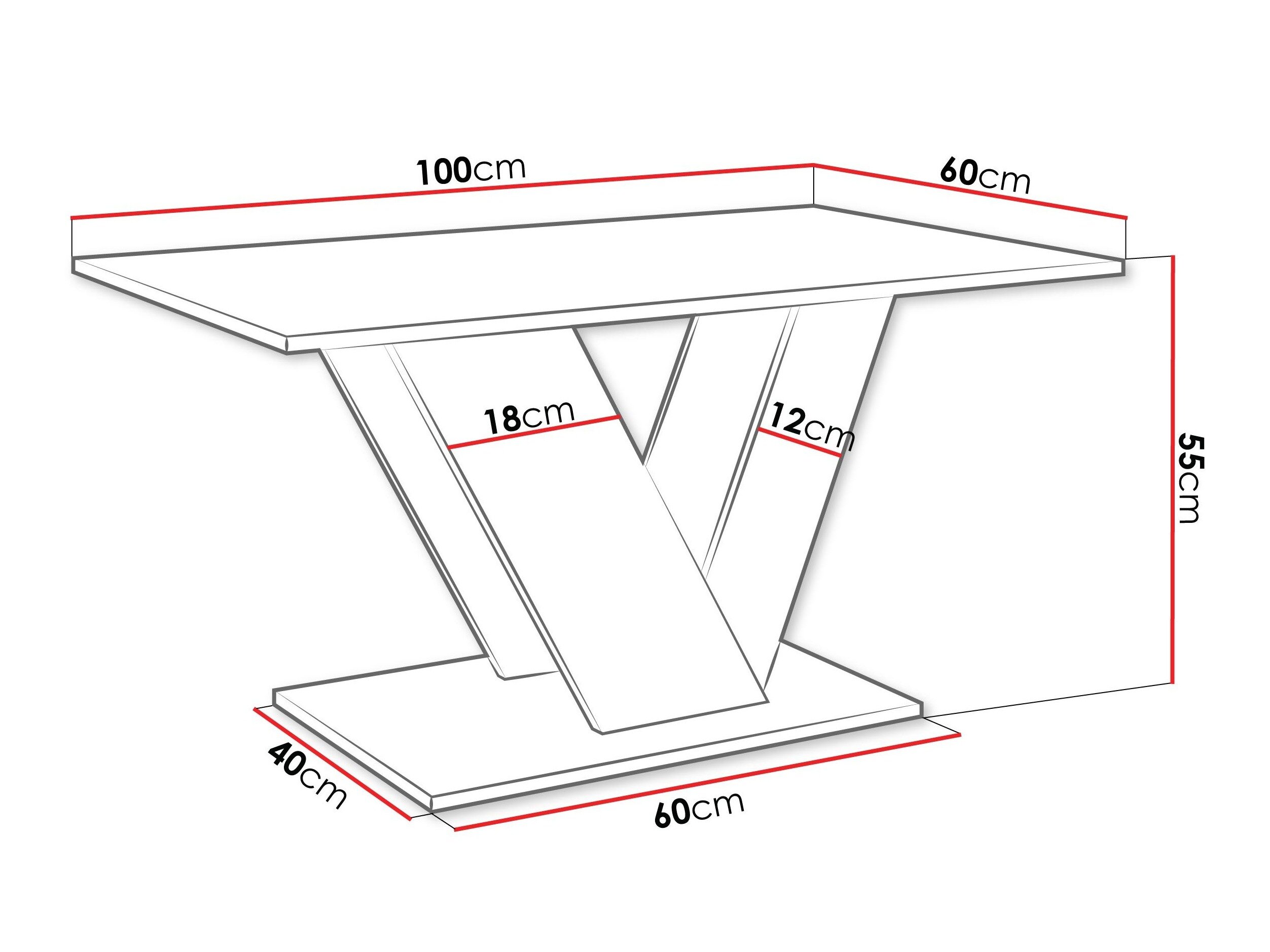 Salontafel Goodyear 142 (Wit marmer + Glanzend wit)