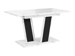 Tafel Goodyear 139 (Wit marmer + Zwart)