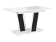 Tafel Goodyear 139 (Wit marmer + Zwart)