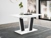 Tafel Goodyear 139 (Wit marmer + Zwart)