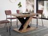 Tafel Goodyear 141 (Wotan eik + Glanzend zwart)