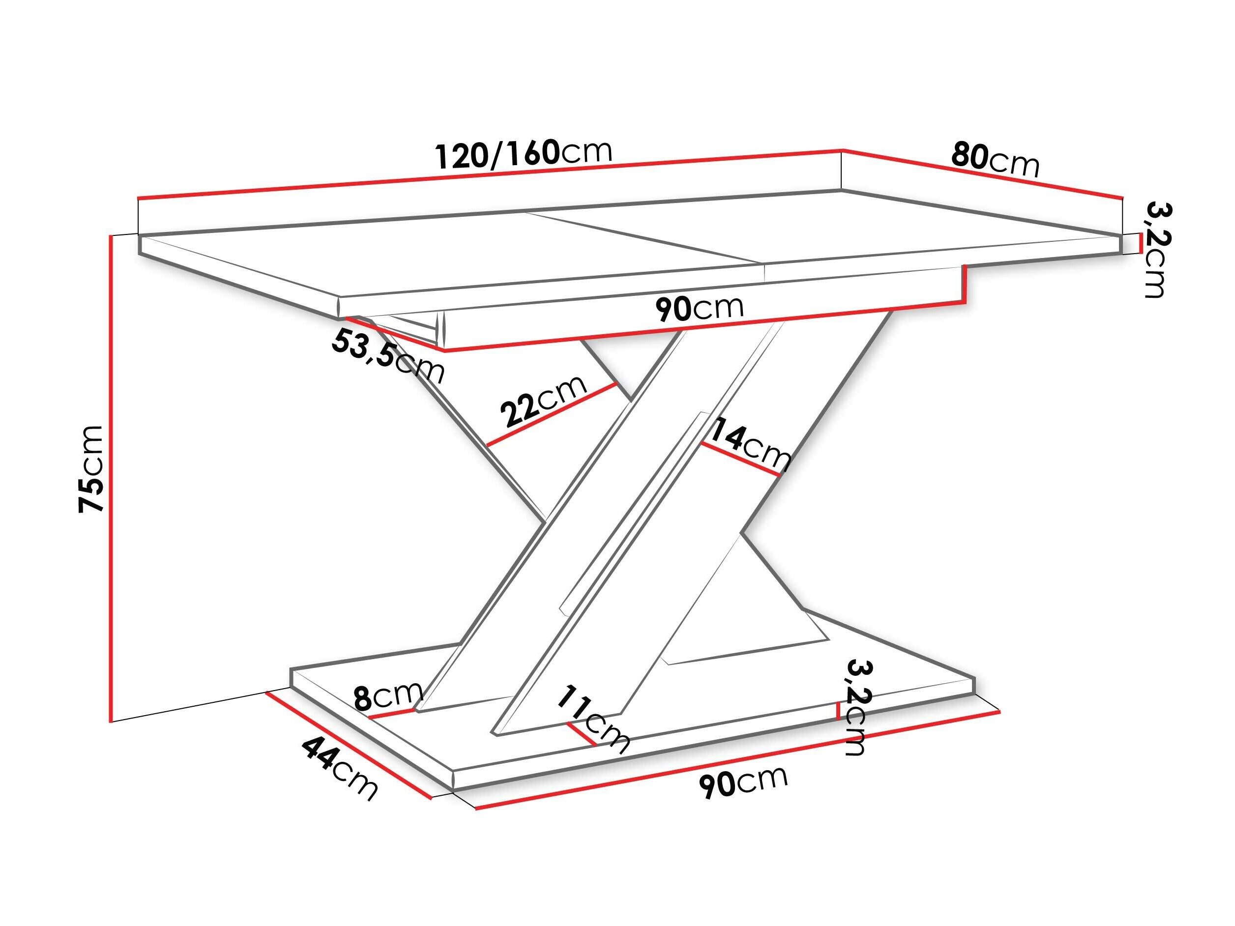 Tafel Goodyear 141 (Zwart + Wotan eik)