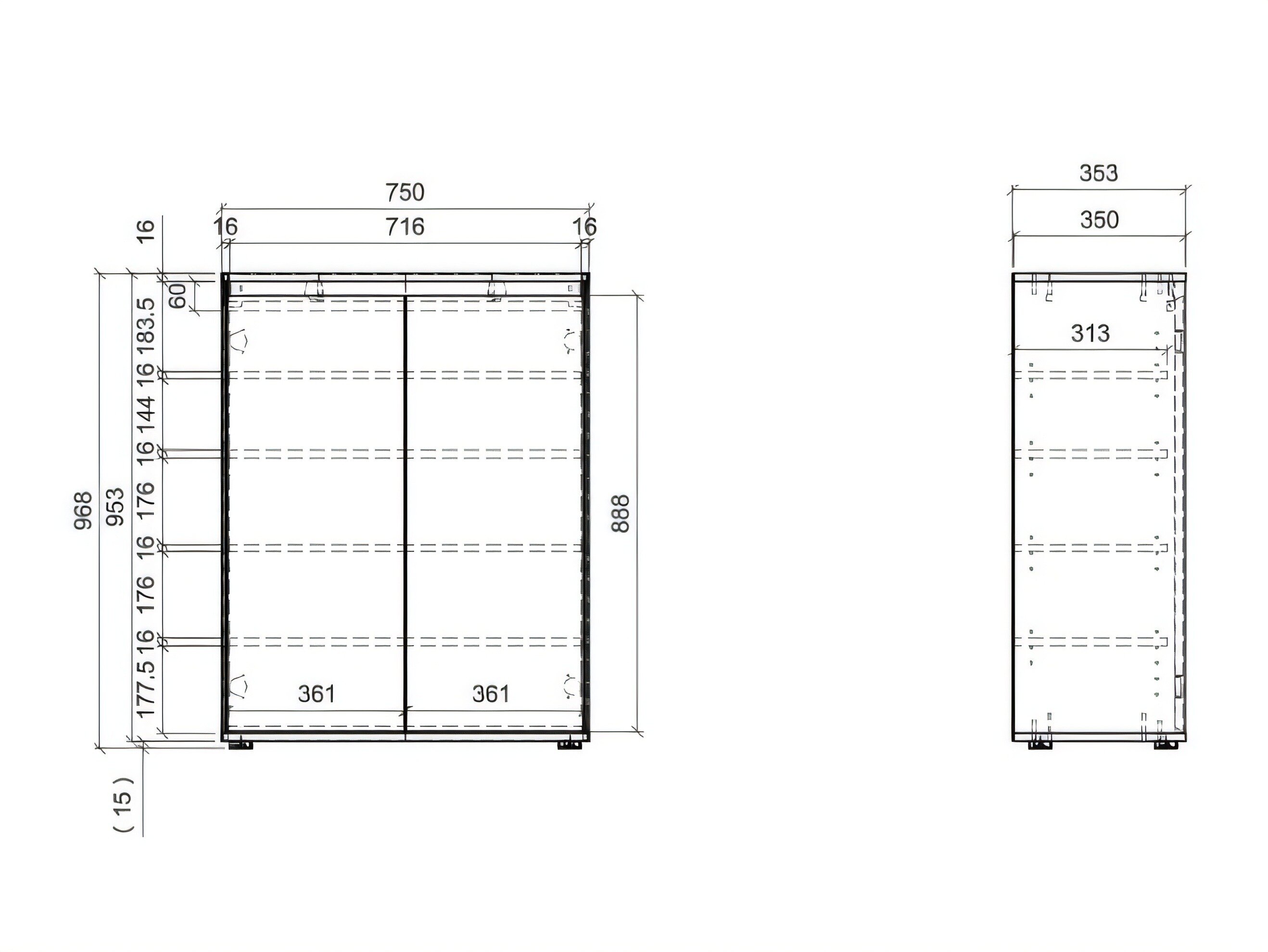 Dressoir Torfiou 101 (Artisan eiken)