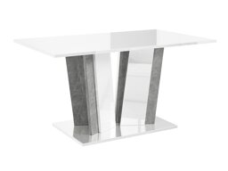 Salontafel Goodyear 143 (Glanzend wit + Beton)