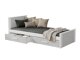 Bed Henderson 116 (Wit + Grijs)