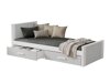 Bed Henderson 116 (Wit + Grijs)