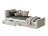 Bed Henderson 116 (Wit + Kasjmier)