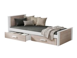 Bed Henderson 116 (Wit + Sonoma eik)