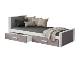 Bed Henderson 116 (Wit + Truffel)