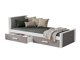 Bed Henderson 116 (Wit + Truffel)